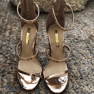 Rose gold heels from Lulu’s